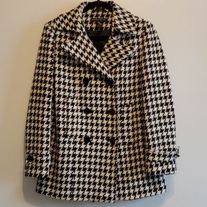 New York & Company Hounds tooth Pea Coat
